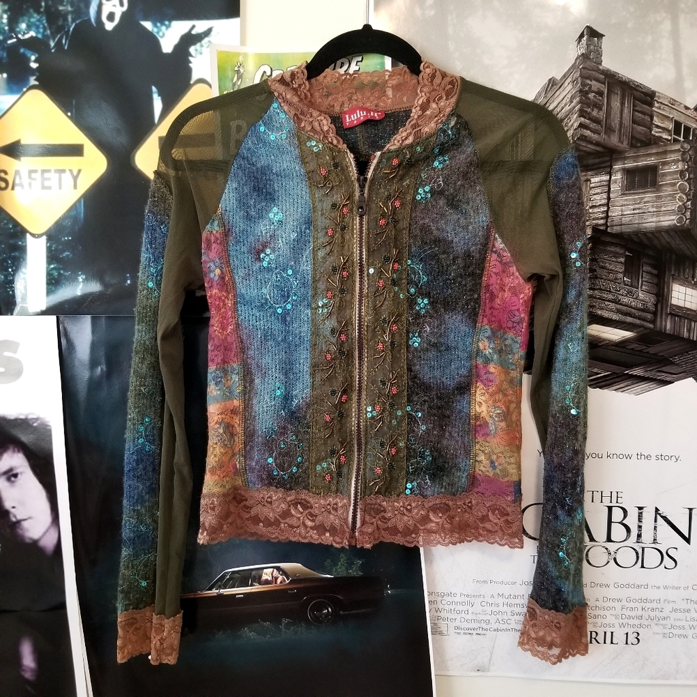 Lulu. H mesh fairy zip up